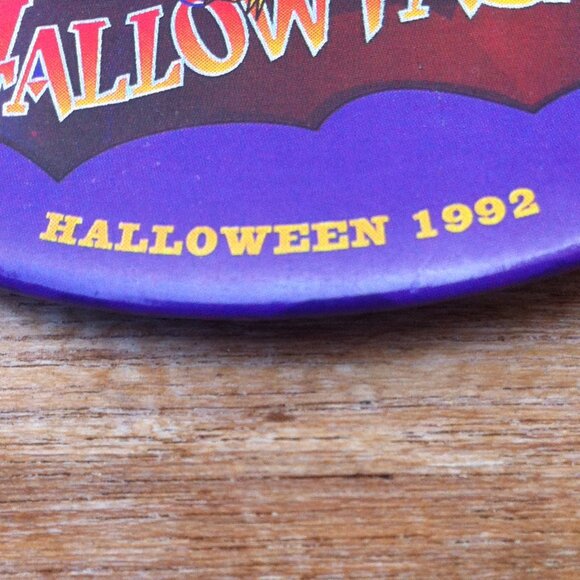 Vintage Disney Imagineering Pin WDI Button Fantasmic Hallowtasmic Halloween 1992 - Picture 3 of 4